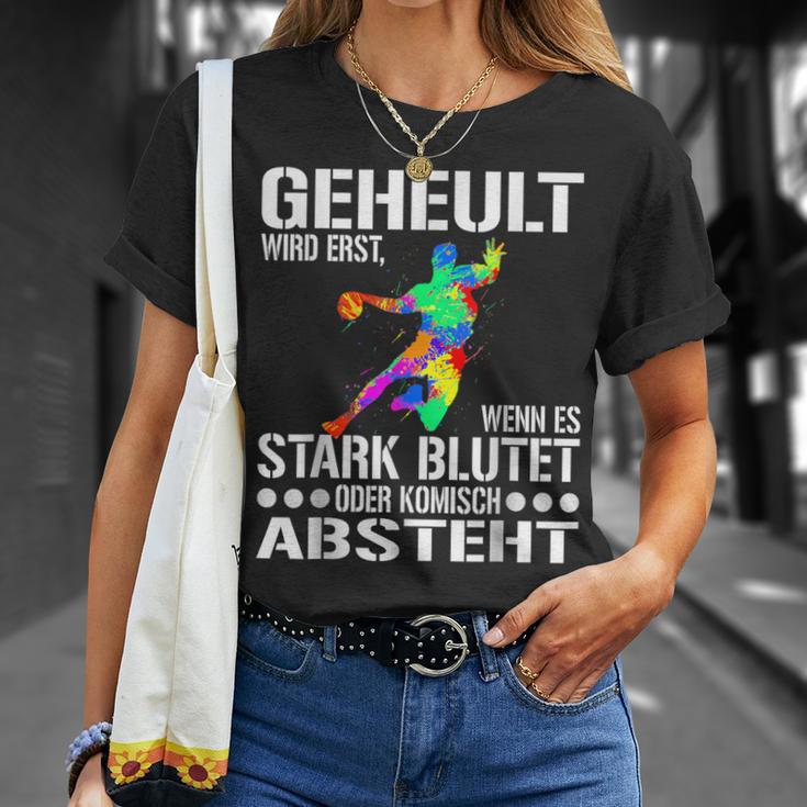 Geheult Wird Erst Wenn Es Stark Blutet Oder Komisch Absteht T-Shirt Geschenke für Sie