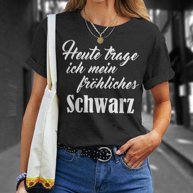 Heute Mal Fröhliche Schwarz Sarcastic Slogan T-Shirt Geschenke für Sie