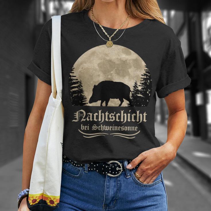 Hunter Wild Boar Keiler Wildsau Slogan Idea T-Shirt Geschenke für Sie