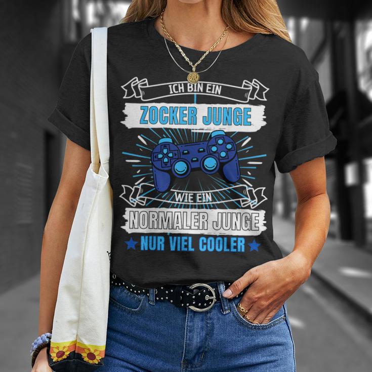 Ich Bin Ein Zocker Jung Wie Ein Normaler Jungge Nur Cooler T-Shirt Geschenke für Sie