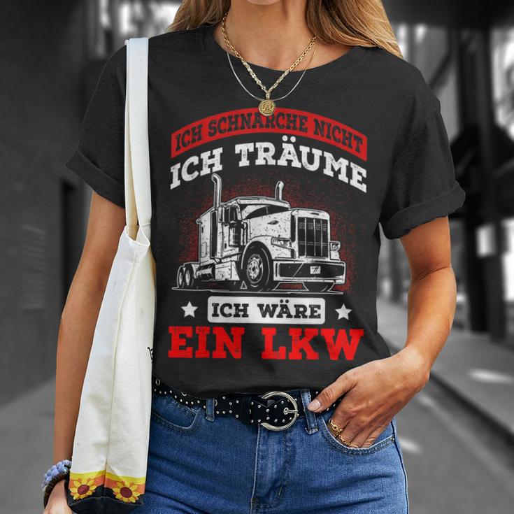 Ich Schnarche Nicht Ich Träume Ich Wäre Ein Lkw T-Shirt Geschenke für Sie