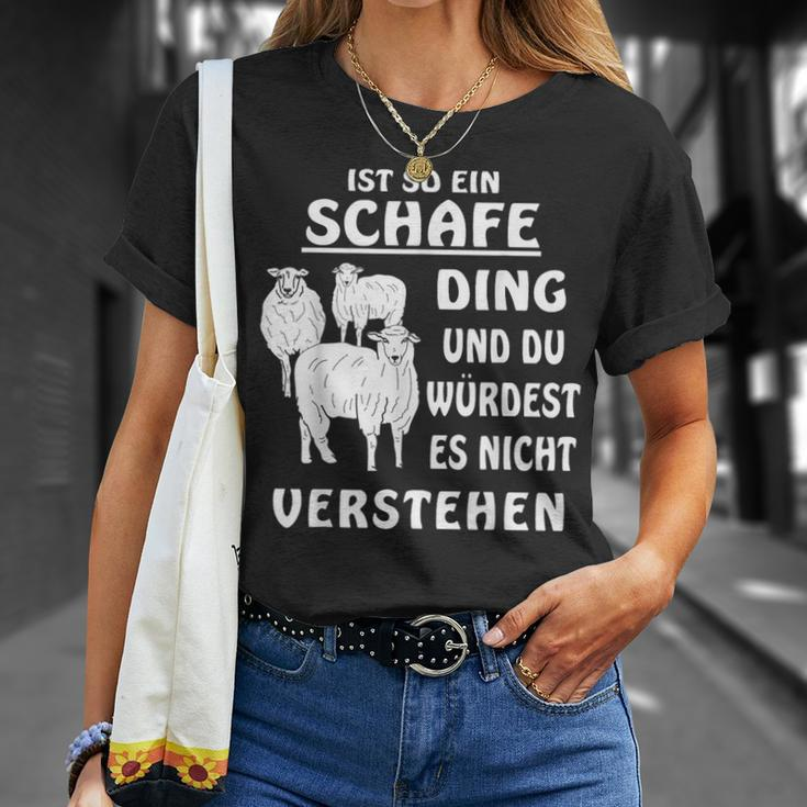 Ist So Ein Schafe Ding Schaf Farmer Schäfer German T-Shirt Geschenke für Sie