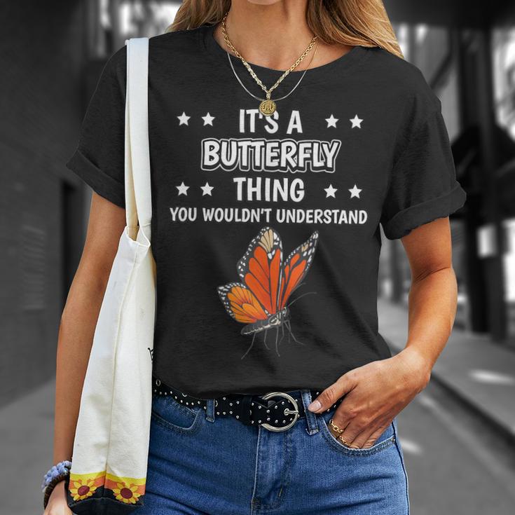 Ist So Ein Schmetterling Ding Lustiger Spruch Schmetterlinge T-Shirt Geschenke für Sie