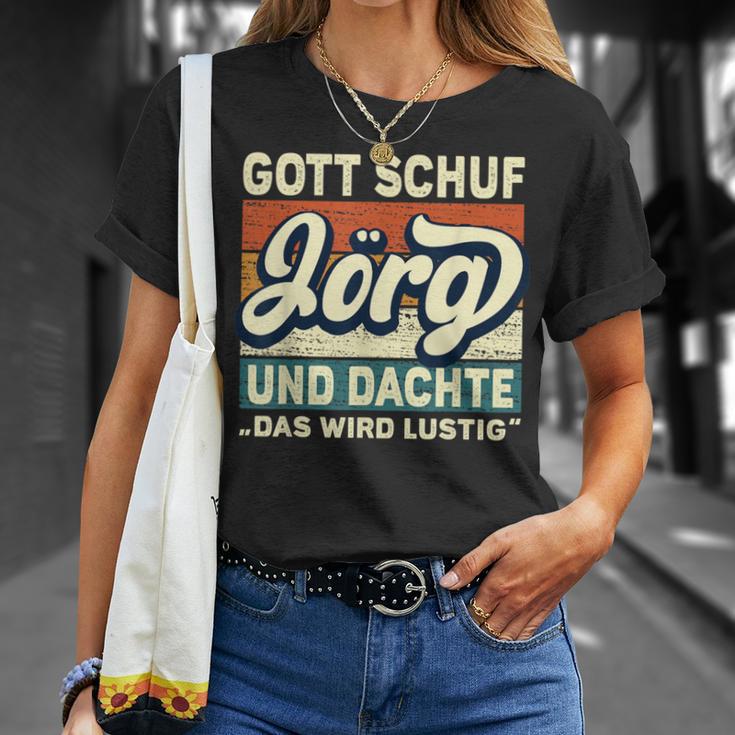 Jörg Name Saying Gott Schuf Jörg T-Shirt Geschenke für Sie