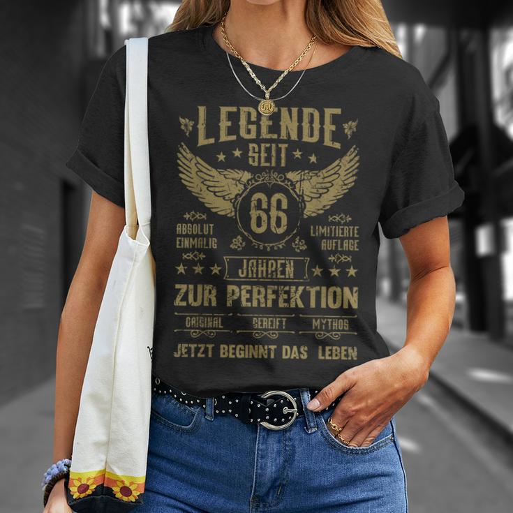 Legende Seit 66 Jahren 66Th Birthday S T-Shirt Geschenke für Sie