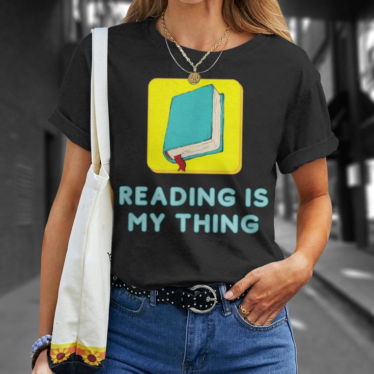 Lesen Ist Mein Ding Lehrer Bibliothekar Bücherwürmer T-Shirt Geschenke für Sie