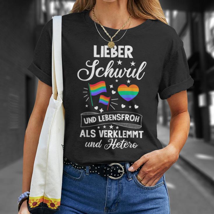 Lieber Schwul Und Lebensfroh Alserlemmund Und Hetero Pride S T-Shirt Geschenke für Sie