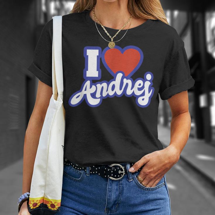 I Love Andrej T-Shirt Geschenke für Sie