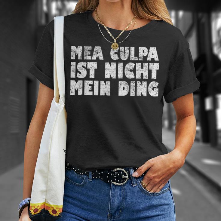 Mea Culpa Ist Nicht Mein Ding Schröder Satire Ex Chancellor S T-Shirt Geschenke für Sie