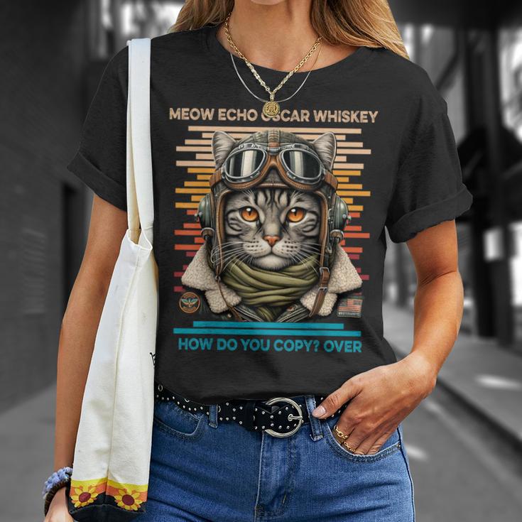 Mike Echo Oscar Whisky Wie Kopierst Du Over Catintage T-Shirt Geschenke für Sie