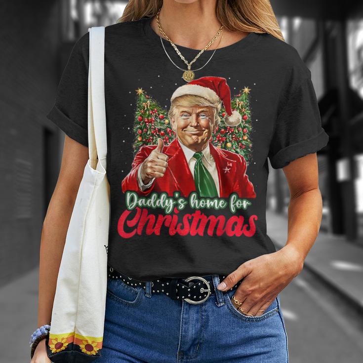 Papa Ist Zu Weihnachten Zu Hause Trump T-Shirt Geschenke für Sie