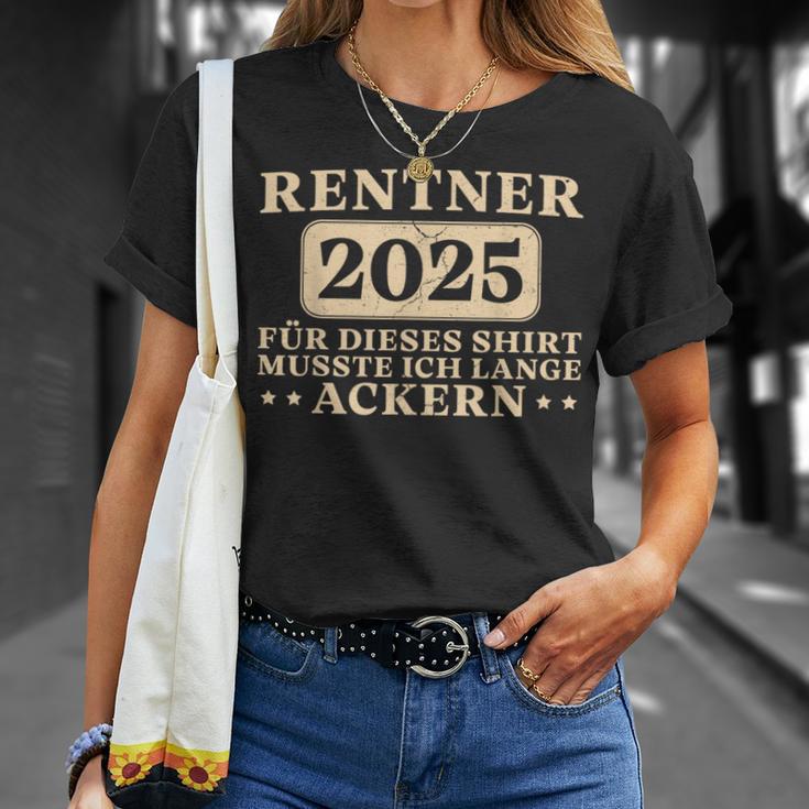 Pensioner Ich Musste Lange Ackern Ruhestand T-Shirt Geschenke für Sie