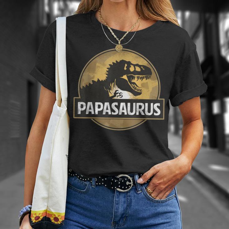 Père Fils Partenaire Papasaurus T-Rex Dinosaur T-Shirt Geschenke für Sie