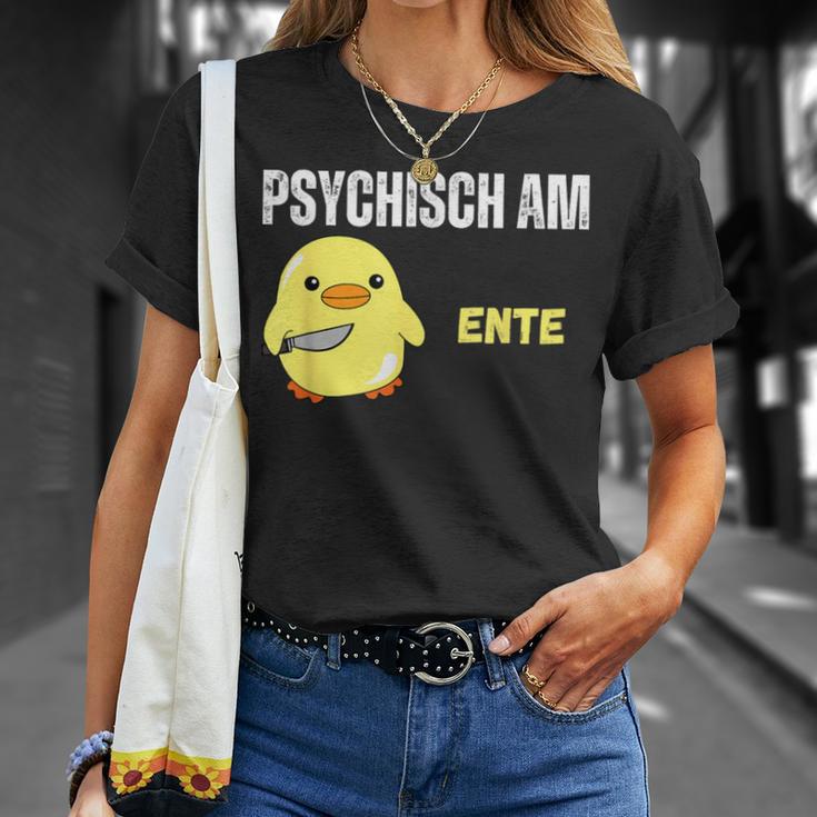 Psychisch Am Ente Lustiges T-Shirt Geschenke für Sie