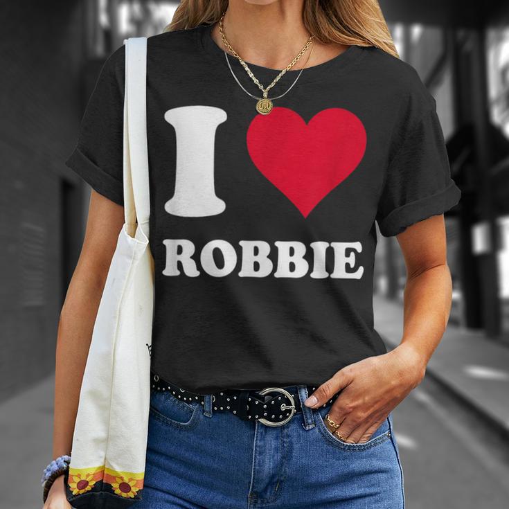 Red Heart I Love Robbie T-Shirt Geschenke für Sie