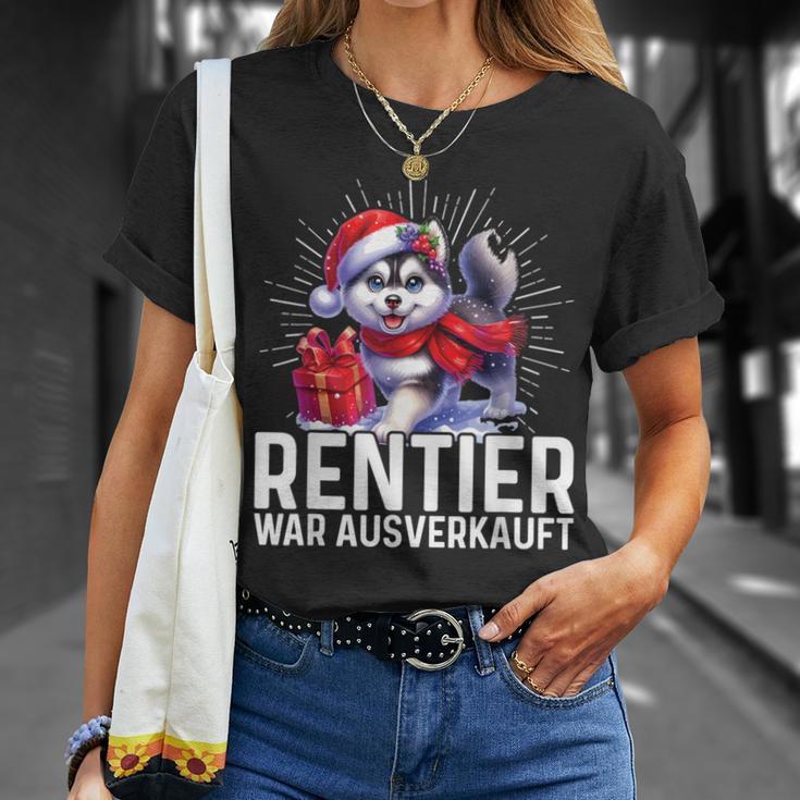 Reindeer War Ausverkauft Weihnachten Husky Fest Slogan T-Shirt Geschenke für Sie