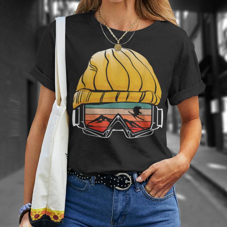 Retro For Skiing Alps Slopes Apres T-Shirt Geschenke für Sie