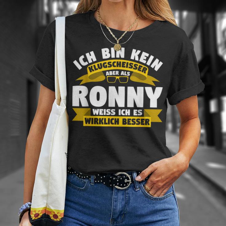 Ronny Ich Bin Kein Klugscheisser T-Shirt Geschenke für Sie