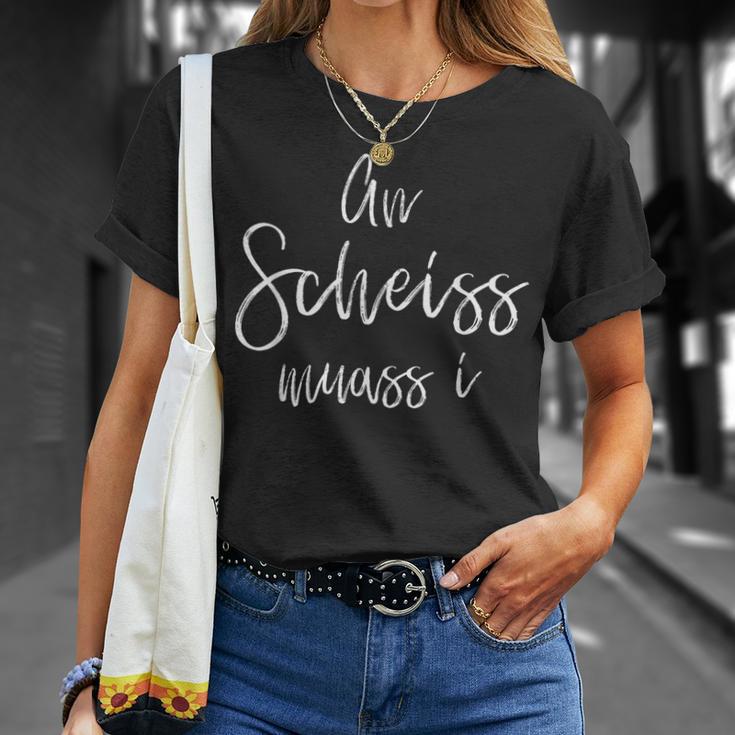 An Scheiss Muass I Bavarian T-Shirt Geschenke für Sie