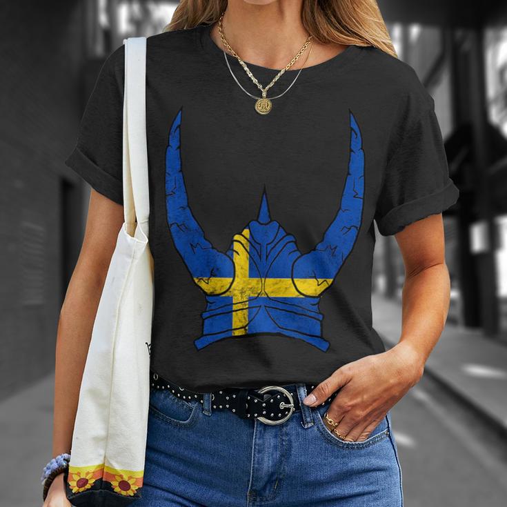 Schweden Wikinger Helm Schwedischer Nordmann Stolz Sköl T-Shirt Geschenke für Sie