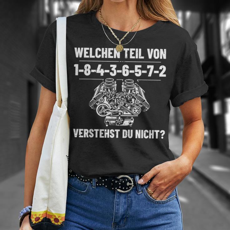 Screwdriver Car Mechatronics 8 Cylinder Car Mechanic T-Shirt Geschenke für Sie