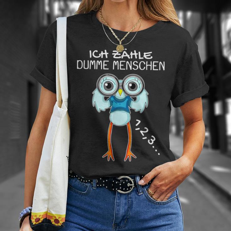 Seagull With Binoculars Ich Zählle Stumme Menschen T-Shirt Geschenke für Sie