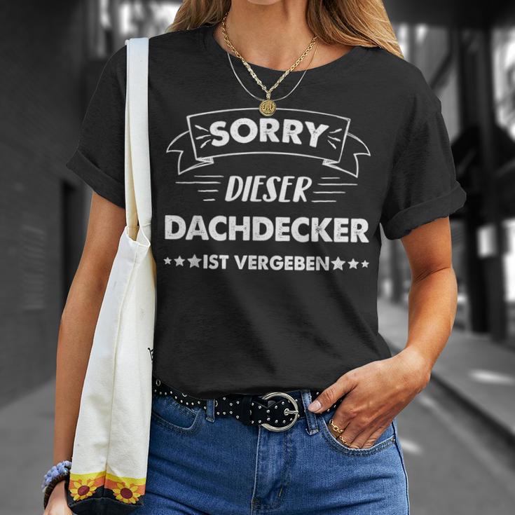 Sorry Dieser Dachdecker Istgeben T-Shirt Geschenke für Sie