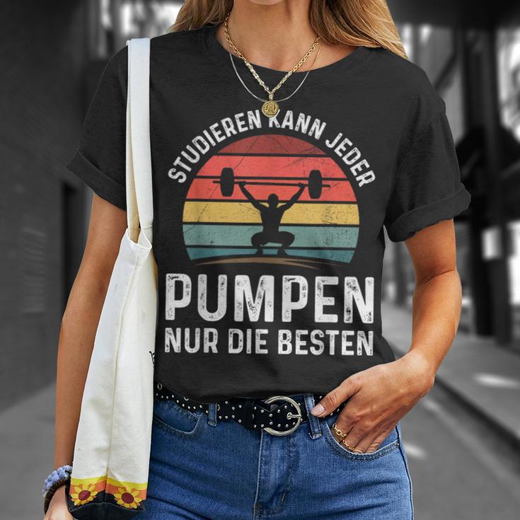 Studier Kann Jeder Pump Gym Workout Gym Slogan T-Shirt Geschenke für Sie