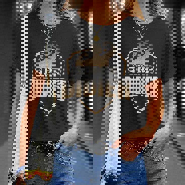 Super Didier Humour Cadeau Prénom Personnalisé Homme T-Shirt Cadeaux pour elle