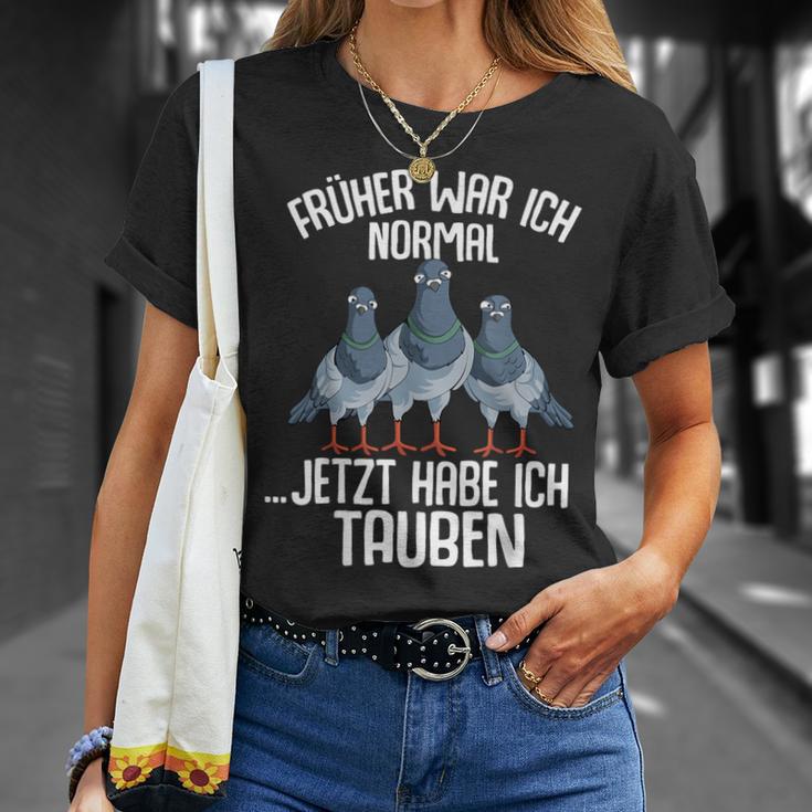 Taube Früher War Ich Normal Jetzt Taubenzucht T-Shirt Geschenke für Sie