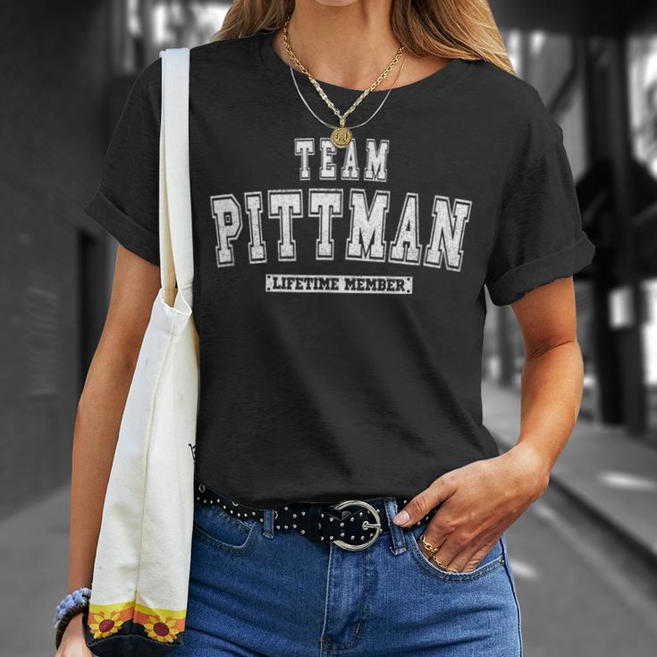 Team Pittman Lifetime Member Family Last Name T-Shirt Geschenke für Sie