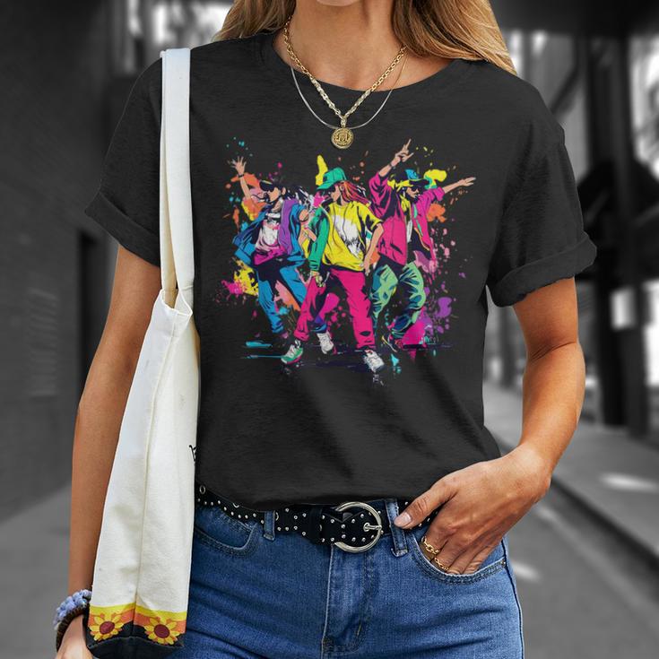 Urban Hip Hop Dancing Novelty Graffiti Graphic T-Shirt Gifts for Her