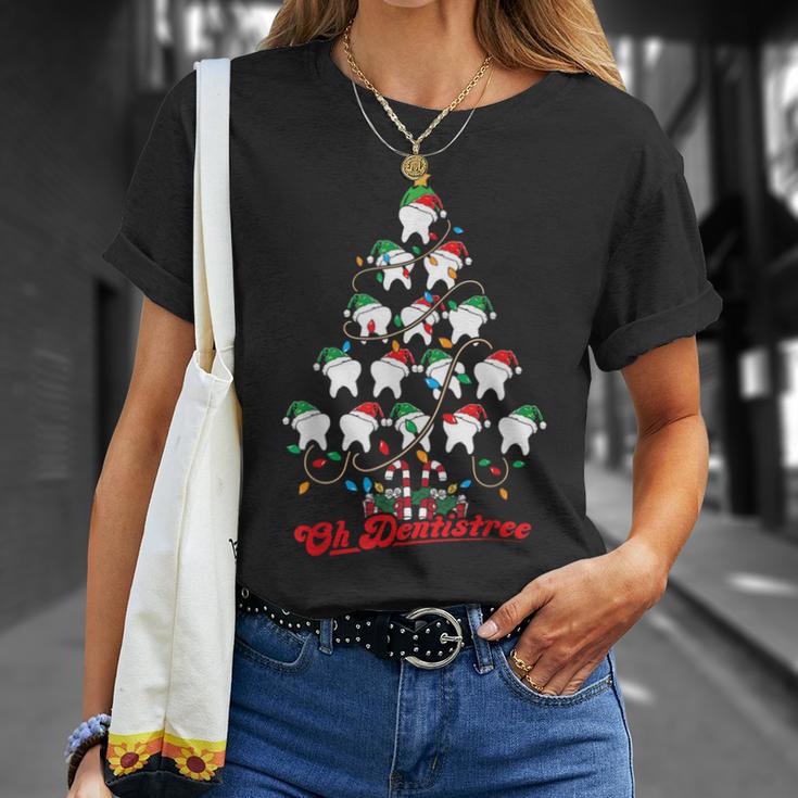 Weihnachtsbaum Zähne Zahnarzt Oh Dentistree Dentalhygieniker T-Shirt Geschenke für Sie