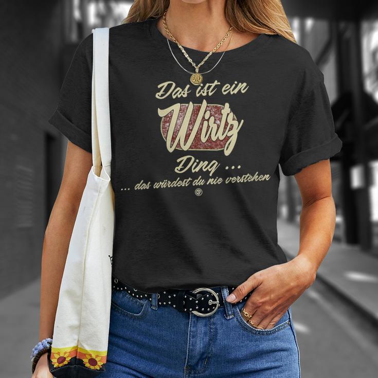 Women's With-Neck Das Ist Ein Wirtz Ding Family Wirtz T-Shirt Geschenke für Sie