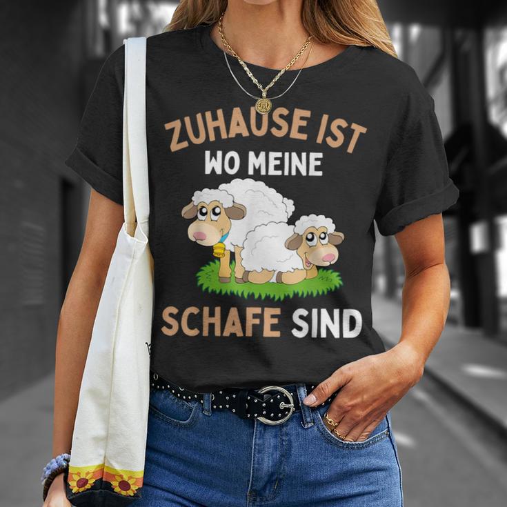 Zuhause Ist Wo Meine Schafe Sind T-Shirt Geschenke für Sie