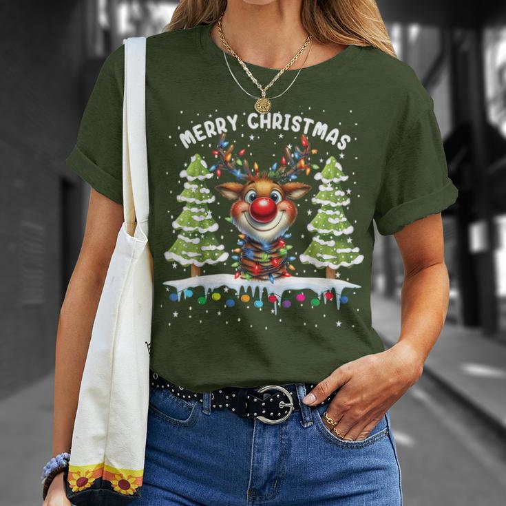 Christmas Women's Idea Santa Claus T-Shirt Geschenke für Sie