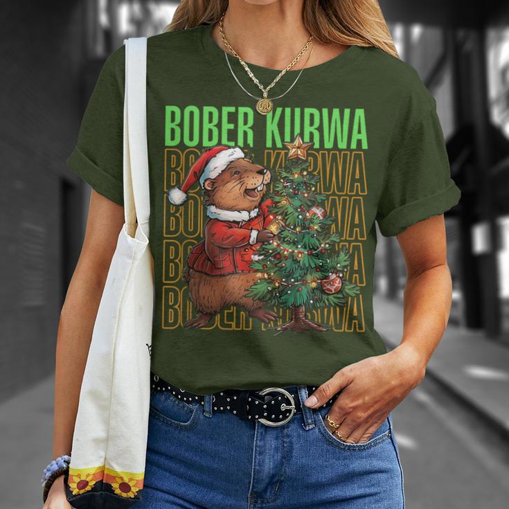 Polish Meme Christmas Bobr Kurwa Bober Bobr T-Shirt Geschenke für Sie