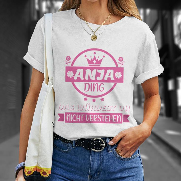 Anja Name First Name Name Day Das Ist Ein Anja Ding T-Shirt Geschenke für Sie