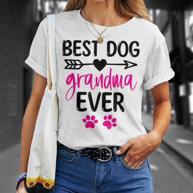 Best Dog Grandma Ever Cute Dogs Owners For Grandmas T-Shirt Geschenke für Sie