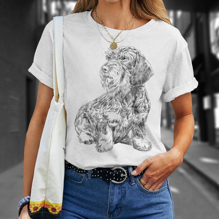 Dachshund Dog Rough Haardshund T-Shirt Geschenke für Sie