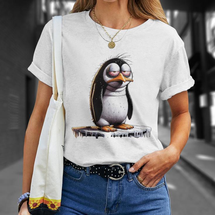 Guten Morgen Ganz Dünnes Eis Saying Penguin T-Shirt Geschenke für Sie