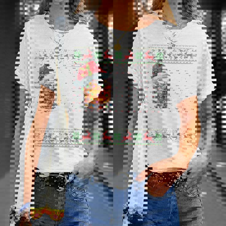 I'm Full Of Holiday Spirit It’S Called Bourbon Ugly Sweater T-Shirt Gifts for Her