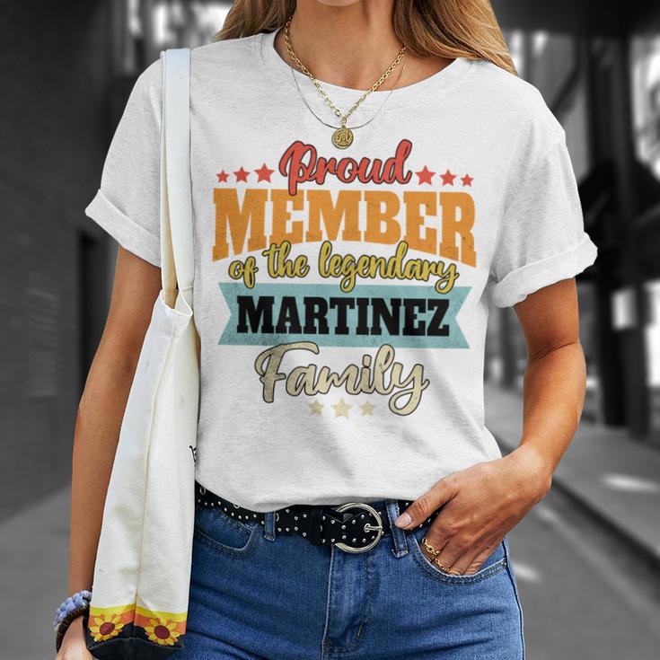 Martinez Surname Martinez T-Shirt Geschenke für Sie