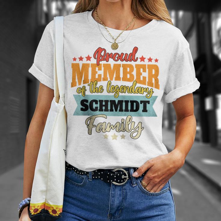 Schmidt Nachname Schmidt Kapuzenjacke T-Shirt Geschenke für Sie