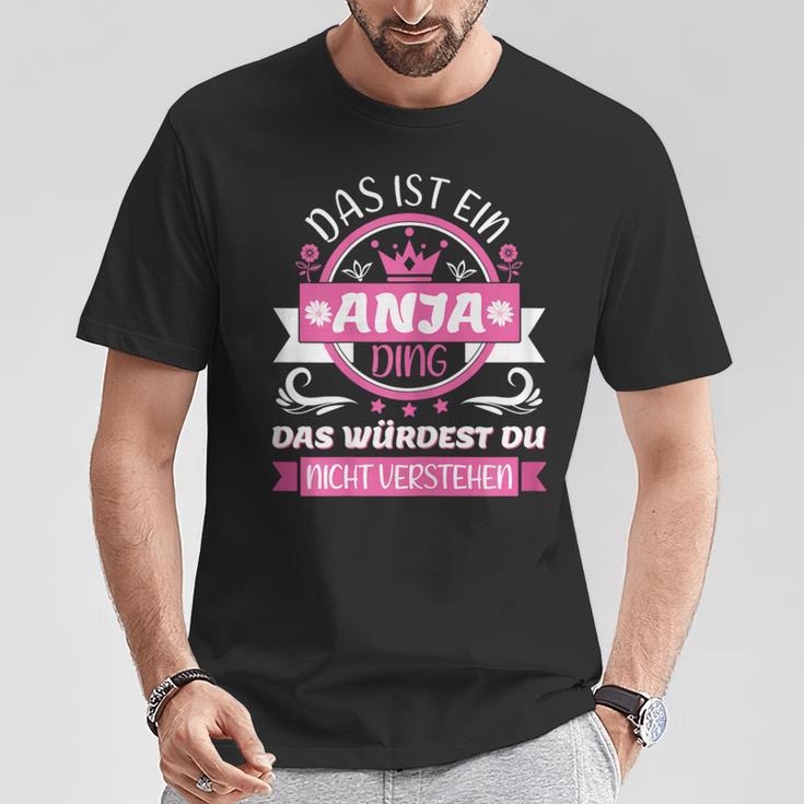 Anja Name Day Das Ist Ein Anja Ding T-Shirt Lustige Geschenke