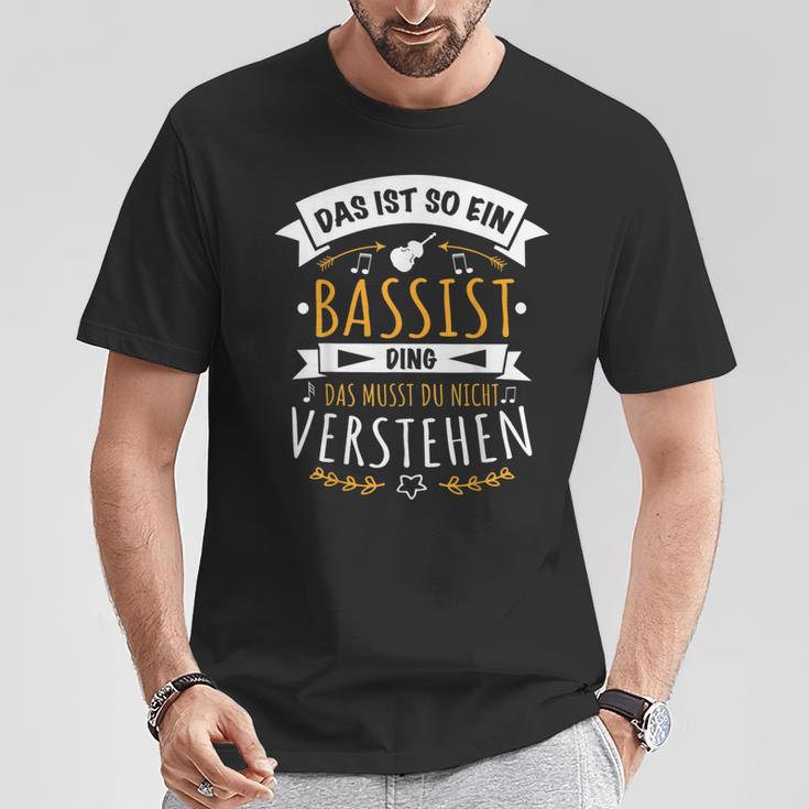 Bass Kontrabass Musician Das Ist So Ein Bassist Ding T-Shirt Lustige Geschenke