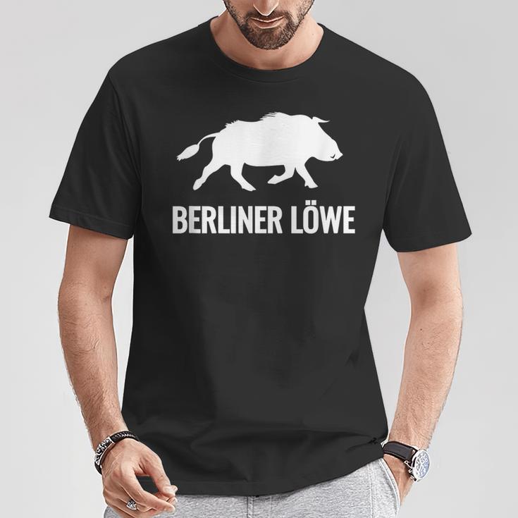 Berliner Löwe Wildschwein Geschenkidee T-Shirt Lustige Geschenke