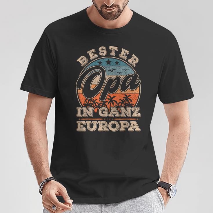 Bester Opa In Ganz Europa S T-Shirt Lustige Geschenke