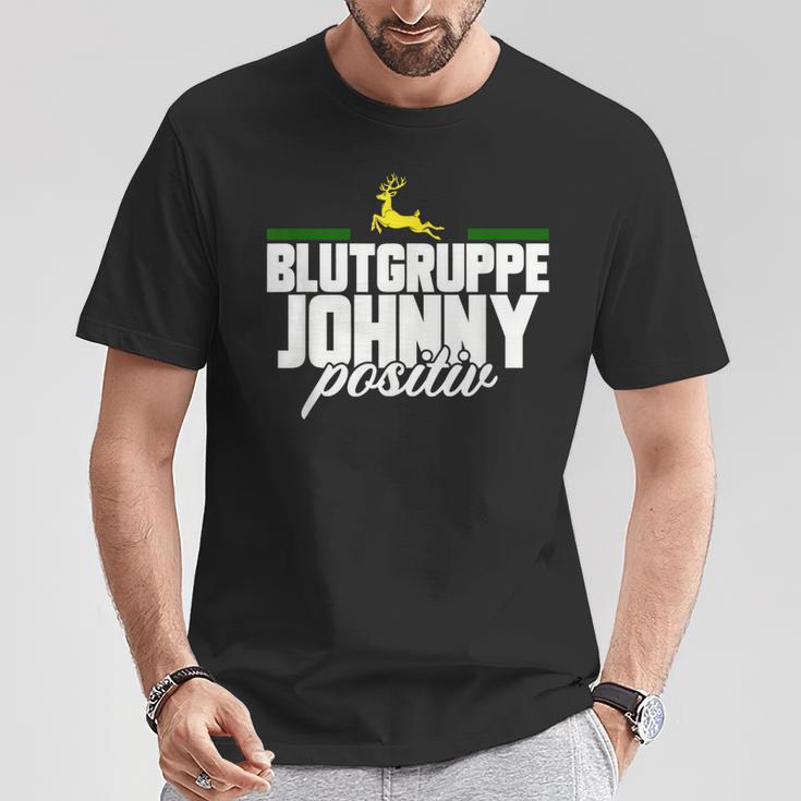 Blutgruppe Johnny Positiv T-Shirt Lustige Geschenke