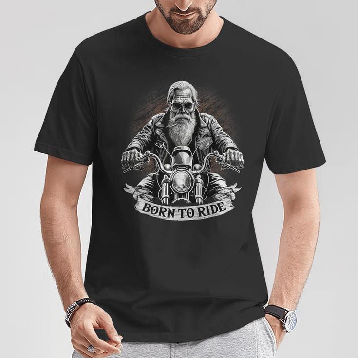 Born To Ride Biker Motorcyclist Slogan T-Shirt Lustige Geschenke